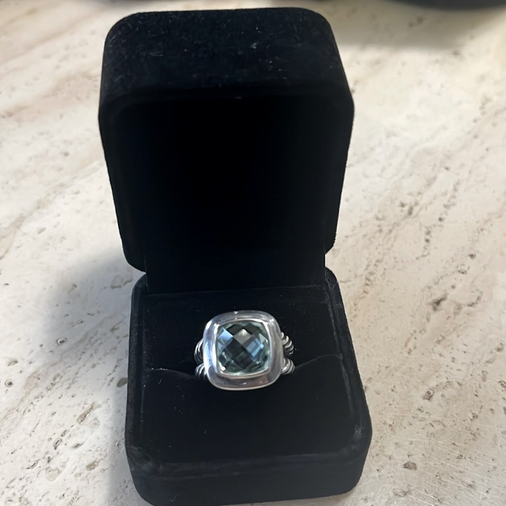 David Yurman 11 mm Albion Ring with Prasiolite Stone
